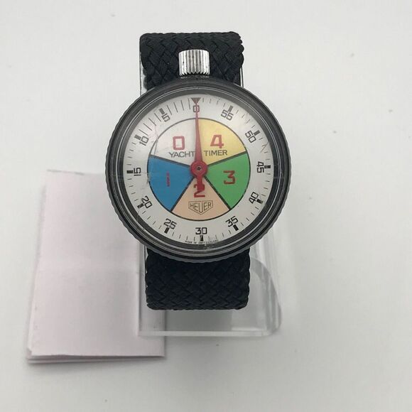 Heuer Men's 1980's Vintage Yacht Timer Classic Timepiece Boating Sporting - Picture 2 of 11